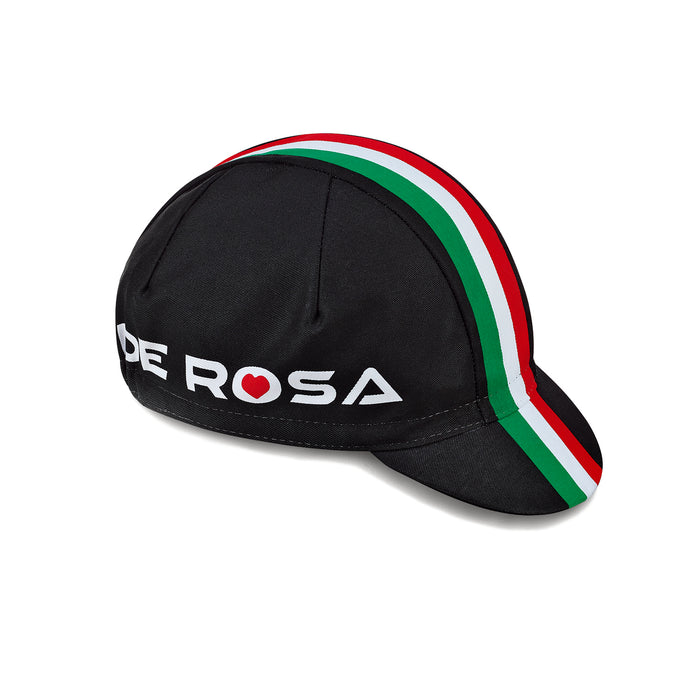 DE Rosa Gorra Italian Flag Negro