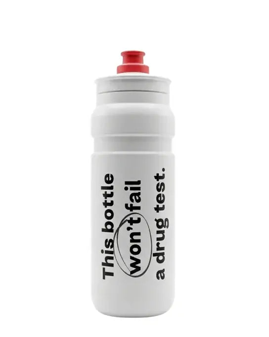 Bidón RACECLEAN 750 ml blanco con mensaje This bottle won't fail a drug test
