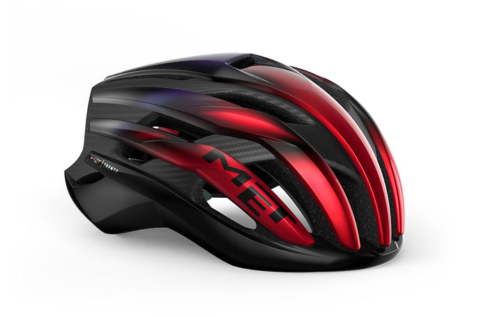 Casco MET Trenta 3K Carbon MIPS RED Iridescent | Glossy
