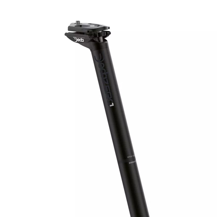 Deda ZERO2 Seatpost Ø27.2, Polish ON Black (POB), Alloy 2014, 350 MM Length, 21MM SB