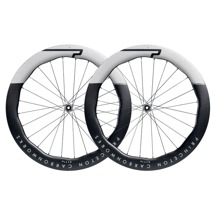 RUEDAS PRINCETON WAKE 6560 EVO II, DISC BRAKE, WHITE DECAL, TACTIC TR01.V2, SHIMANO
