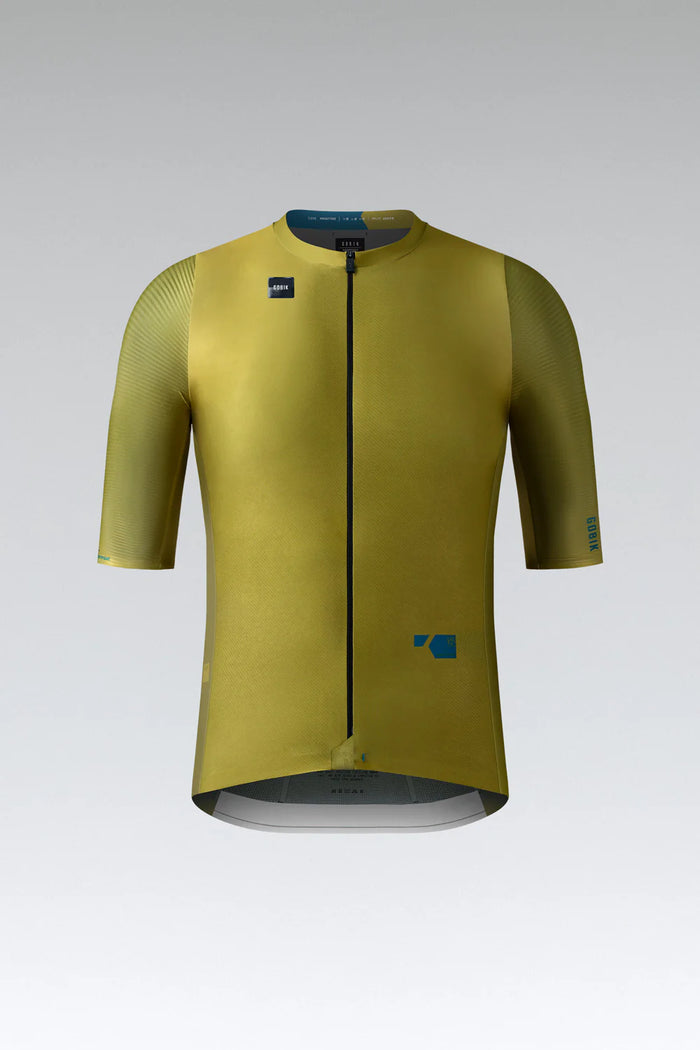 Gobik Maillot Manga Corta Magnitude Hombre Split Green