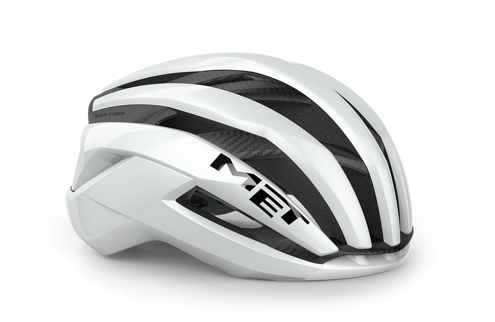 MET Trenta 3K Carbon White Glossy