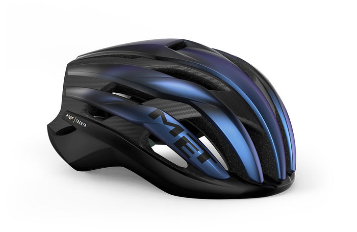 Casco MET Trenta 3K Carbon MIPS Blue Iridescent | Matt