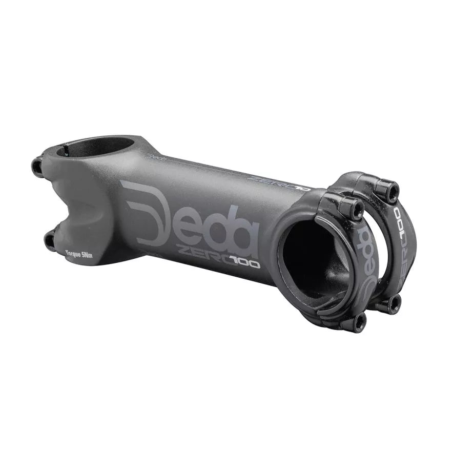Deda Zero100 Stem/attacco 90 MM Black ON Black (BOB), Alloy 2014, 82°